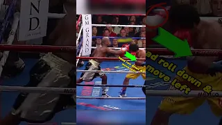 Amazing Pacquiao Roll Counter against Mayweather 😯