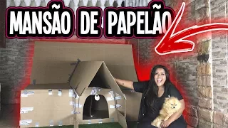 MANSAO DE PAPELÃO DE CACHORRO !!! (BOX FORT)