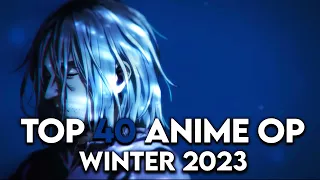 My Top 40 Anime Openings of Winter 2023