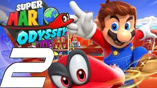 Super Mario Odyssey - Gameplay Walkthrough Part 2 - Sand Kingdom (Full Game) 100%