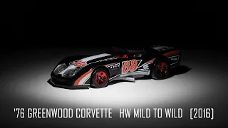 Hot Wheels '76 Greenwood Corvette HW Mild to Wild [2016]