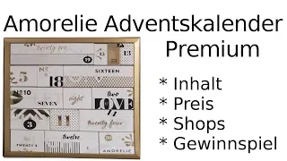 AMORELIE Adventskalender Premium 2018 -  Unboxing, Inhalt, Preis, Gewinnspiel - lohnt er sich?