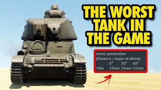 THE WORST TANK IN WAR THUNDER (27mm of Penetration) - AMC.34 YR in War Thunder