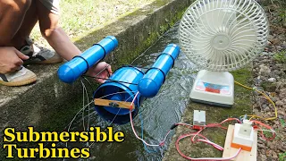 DIY . How To Make A Hydroelectric Turbine With A Submersible Engine. Free energy, Clean energy