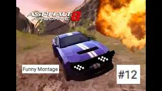 105 FLAT SPINS!!!! Asphalt 8 Funny Montage #12 (9500 Subscribers Special)