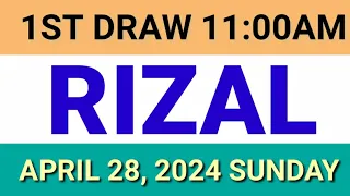 STL - RIZAL April 28, 2024 1ST DRAW RESULT