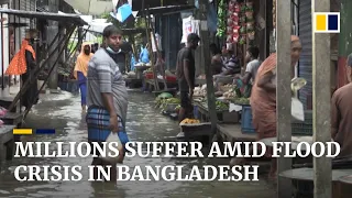 Nearly one-third of Bangladesh under water as monsoon floods affect millions of people