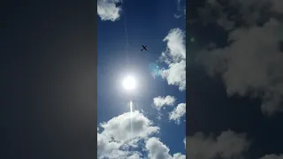 texan II t6 flyby over head