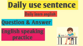 Daily use Questions Answer || English speaking practice || Fun learning Questions Answer || #english