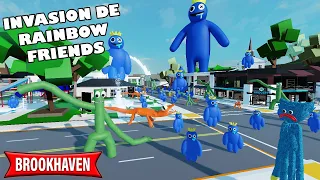 QUE PASARIA SI LOS RAINBOW FRIENDS INVADEN BROOKHAVEN? (ROBLOX)