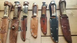 German  solingen  stag handle knife  collection