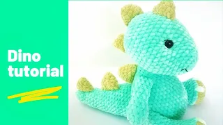 Crochet dinosaur tutorial Part 1 - head