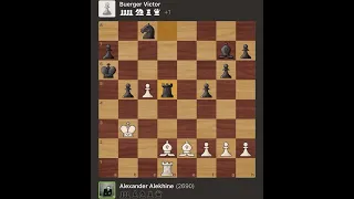 Alexander Alekhine vs Buerger Victor • London - England, 1932