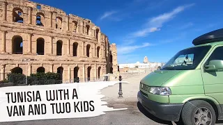 Entering Tunisia with a van and meeting Tunisian family S01E10