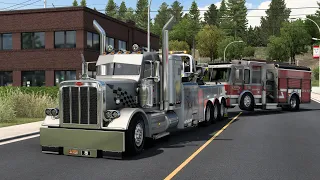 Peterbilt 388 Heavy Wrecker | Recovering Services in American Truck Simulator | ProMod Canada 1.45