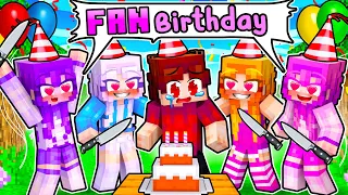 I Got Invited To MY CRAZY FAN GIRLS Birthday Party... (Minecraft)