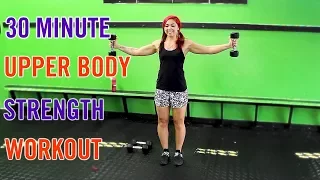 30 Minute GUN SHOW! | Upper Body Strength w/ Dumbbells Workout | Lean Muscle Building
