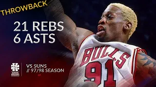 Dennis Rodman 21 rebs 6 asts vs Suns 97/98 season