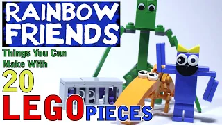 10 Rainbow Friends things you can make with 20 Lego pieces