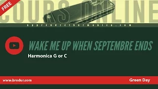 Wake me up when september ends - Green Day - Harmonicas G and C