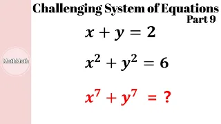 Polynomials - HOW TO: Challenging System of Equations (Part 9)