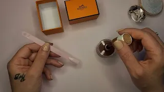 Hermès Nail enamel | Unboxing and 1 swatch | Color: Rose Tamisé | Made in France 🇫🇷 💅🏼