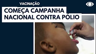 Campanha nacional de vacinação contra poliomielite mira 14 milhões de crianças