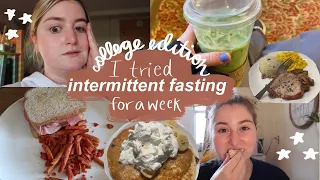 I tried INTERMITTENT FASTING for a week vlog! (*ER visit at the end*) | 2022