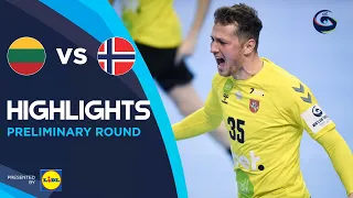 Lithuania vs Norway | Highlights | Preliminary Round | Men's EHF EURO 2022