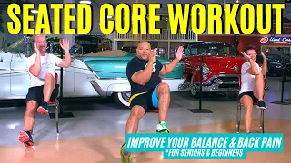 CHAIR WORKOUT- Core Strength for Seniors & Beginners