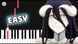 Overlord IV OP - "HOLLOW HUNGER" - EASY Piano Tutorial & Sheet Music