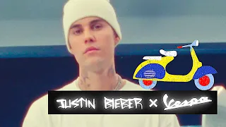 JUSTIN BIEBER Commercial + Interview Collab VESPA 2022 New JUSTIN BIEBER X VESPA  White Carjam TV 4K