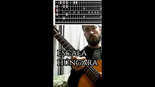 APRENDE A TOCAR LA ESCALA HÚNGARA EN TODO EL DIAPASÓN DE LA GUITARRA.