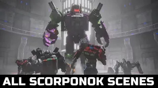 Transformers War For Cybertron Earthrise(2021) All Scorponok Scenes HD
