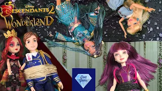 Uma and Mal Go To Wonderland! Ben Is Captured By The Red Queen Disney Descendants 2 doll episode