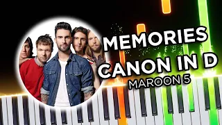 Memories - Canon In D (Maroon 5) - Piano Tutorial