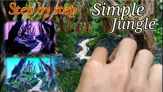 Simple Jungle Aquascape ‼️ Step by step
