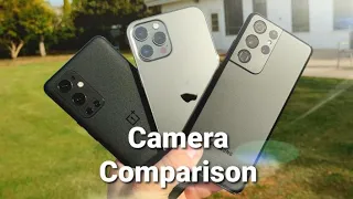 OnePlus 9 Pro Vs Galaxy S21 Ultra Vs iPhone 12 Pro Max - Ultimate Camera Comparison