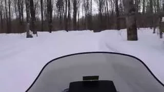 Snowmobiling Trail #419 From Munising, MI To Marquette, MI on March 8, 2015