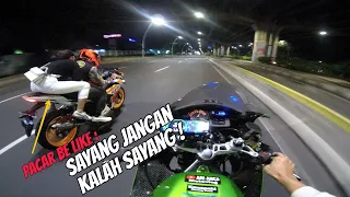 CBR GASSPOL BARENG NINJA, PACAR : KALAU KALAH KITA PUTUS  | Don't play play bosku