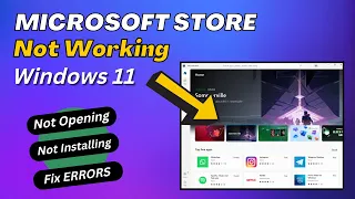 How to Fix Microsoft Store Not Working Windows 11 | Reinstall Windows Store