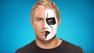 Tyler Breeze transforms into Sting: WWE Halloween Makeup Tutorial