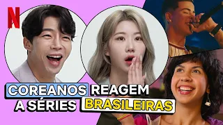 Influenciadores coreanos REAGEM a séries brasileiras | Netflix Brasil