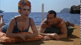 Gina Lollobrigida and Sean Connery Go Swimming