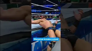 Sheamus breaks a stool on McIntyre's back #shorts