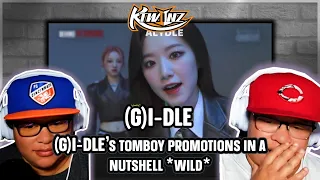 TWINS REACT TO (G)I-DLE | (G)I-DLE's tomboy promotions in a nutshell *wild* | #kpop #gidle #(여자)아이들