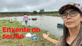 ENCHENTE 😱/ TRANSBORDOU AS REPRESAS/ VEJA A QUANTIDADE DE ÁGUA POR TODA FAZENDA! 😱