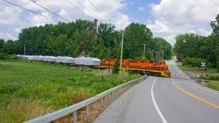 Wind Turbines by Rail on the Rochester & Southern - June 26, 2013