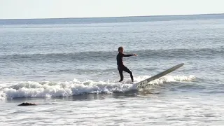 Longboard Surfing in Montauk New York