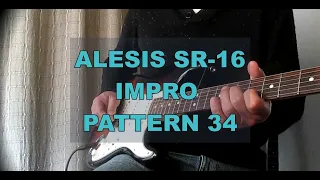 Alesis SR-16 pattern 34, guitar impro.
